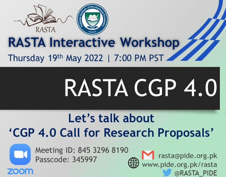 Cgp Events RASTA CGP 4.0 Interactive Workshop – RASTA