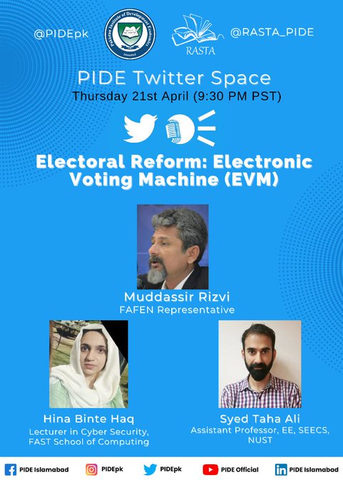 4.1. PIDE RASTA Twitter Space on Electoral Reform, 21 April 2022